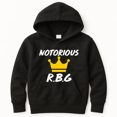 Notorious R.B.G. Crown Ruther Bader Ginsburg Kids Hoodie