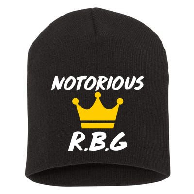 Notorious R.B.G. Crown Ruther Bader Ginsburg Short Acrylic Beanie