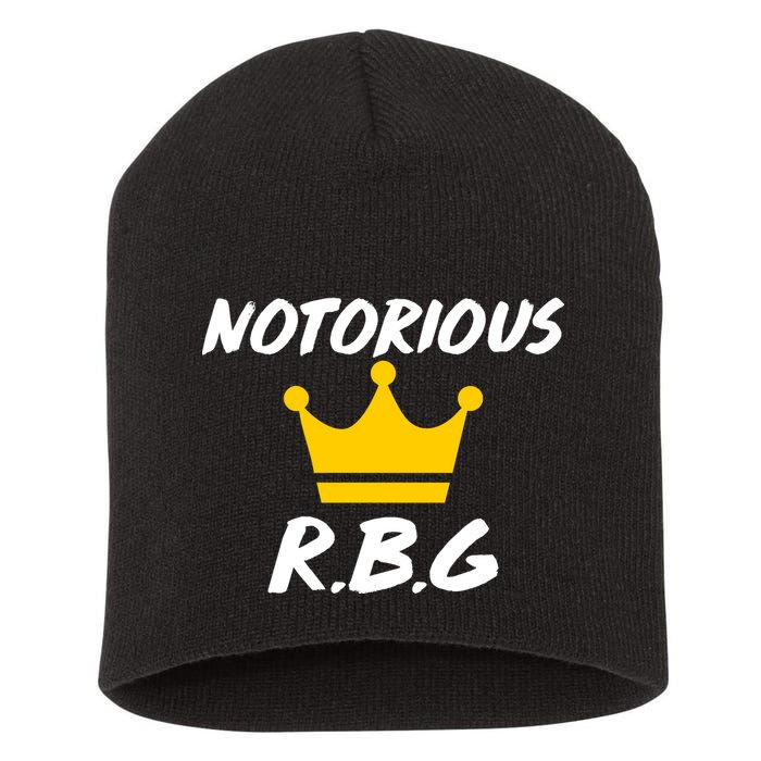 Notorious R.B.G. Crown Ruther Bader Ginsburg Short Acrylic Beanie