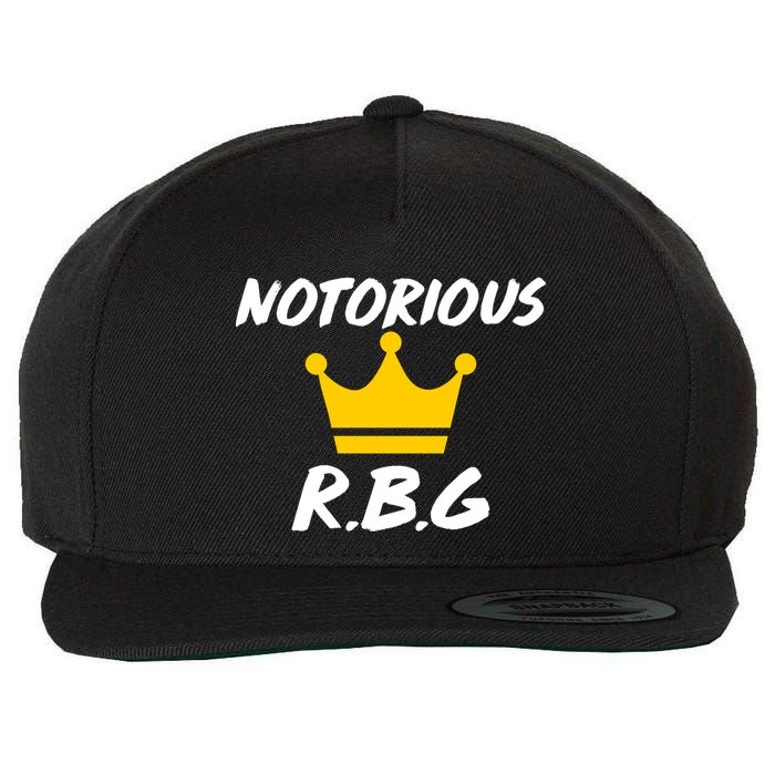 Notorious R.B.G. Crown Ruther Bader Ginsburg Wool Snapback Cap
