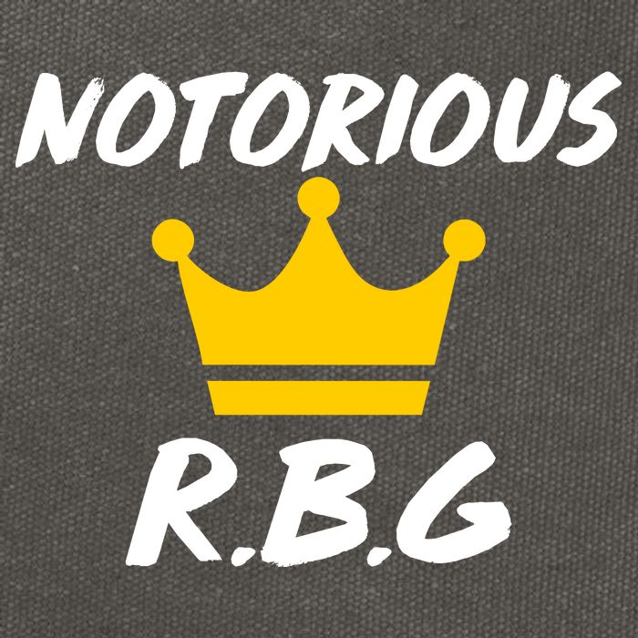 Notorious R.B.G. Crown Ruther Bader Ginsburg Cotton Canvas Backpack