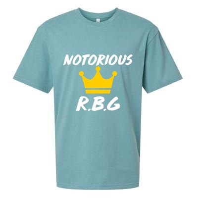 Notorious R.B.G. Crown Ruther Bader Ginsburg Sueded Cloud Jersey T-Shirt