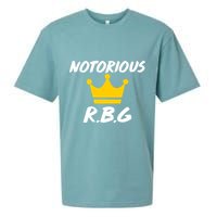 Notorious R.B.G. Crown Ruther Bader Ginsburg Sueded Cloud Jersey T-Shirt
