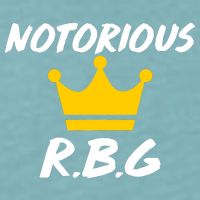 Notorious R.B.G. Crown Ruther Bader Ginsburg Sueded Cloud Jersey T-Shirt