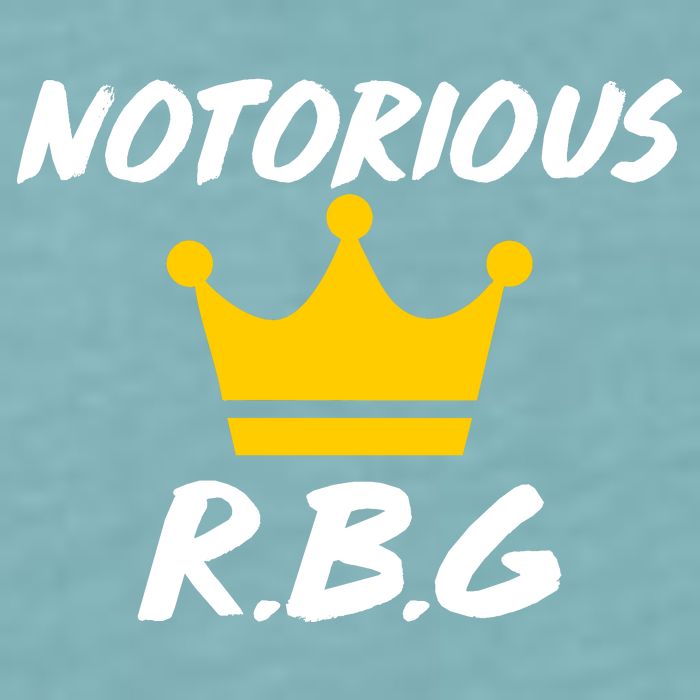 Notorious R.B.G. Crown Ruther Bader Ginsburg Sueded Cloud Jersey T-Shirt