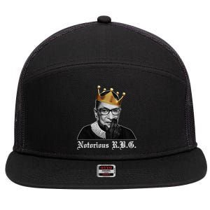 Notorious R.B.G. Ruther Bader Ginsburg 7 Panel Mesh Trucker Snapback Hat