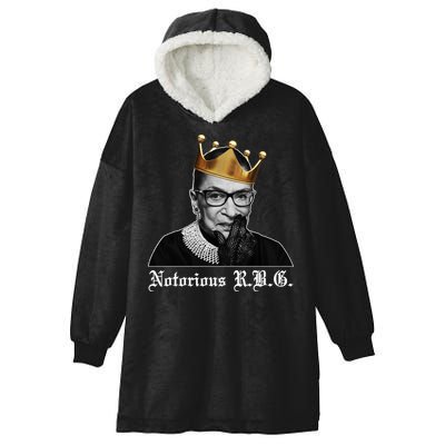 Notorious R.B.G. Ruther Bader Ginsburg Hooded Wearable Blanket