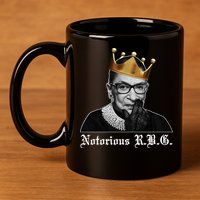 Notorious R.B.G. Ruther Bader Ginsburg 11oz C Handle Ceramic Mug