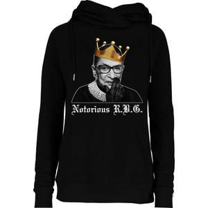 Notorious R.B.G. Ruther Bader Ginsburg Womens Funnel Neck Pullover Hood