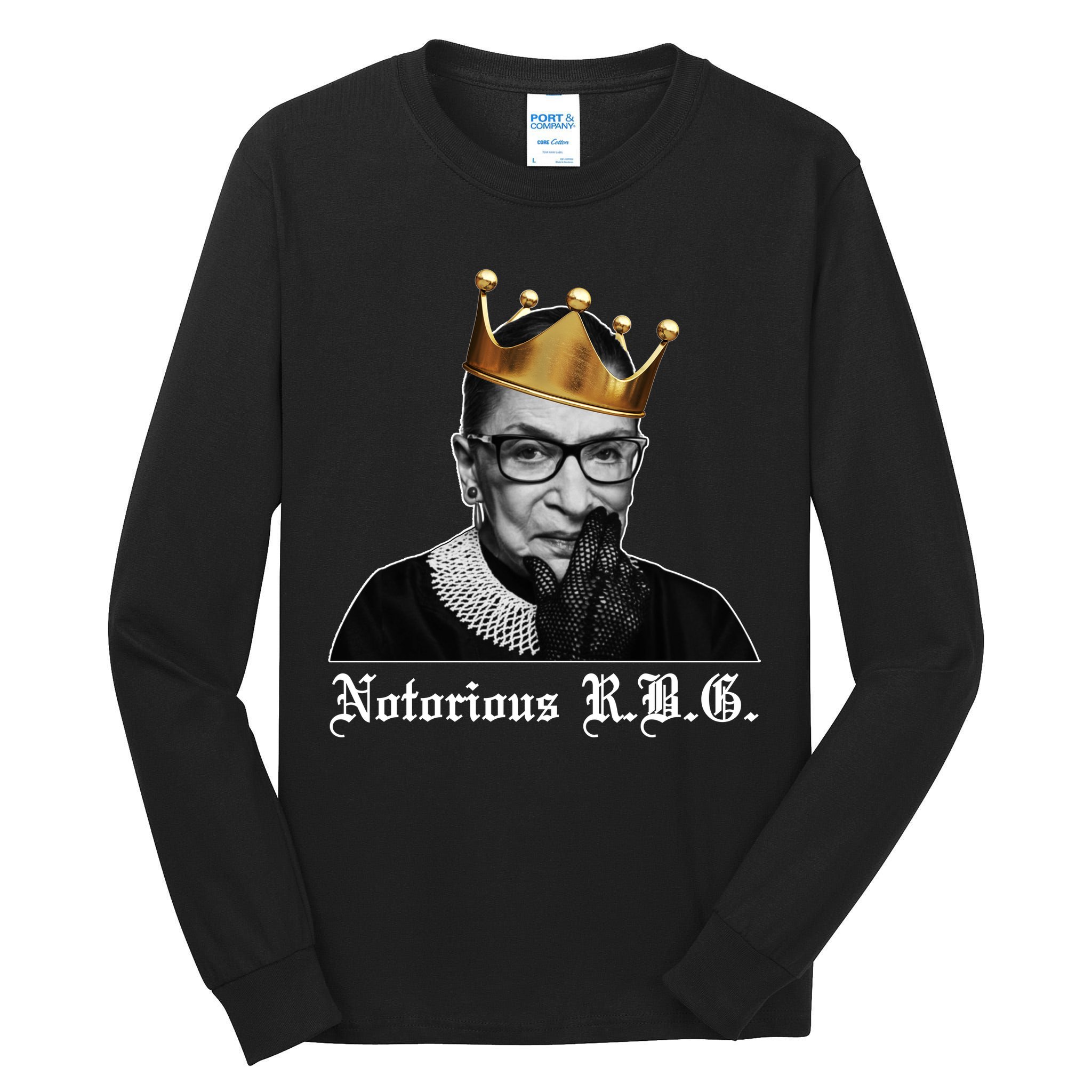 Notorious R.B.G. Ruther Bader Ginsburg Tall Long Sleeve T-Shirt