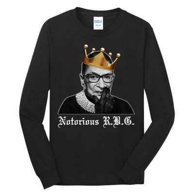 Notorious R.B.G. Ruther Bader Ginsburg Tall Long Sleeve T-Shirt