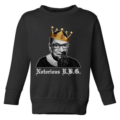 Notorious R.B.G. Ruther Bader Ginsburg Toddler Sweatshirt