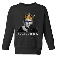 Notorious R.B.G. Ruther Bader Ginsburg Toddler Sweatshirt