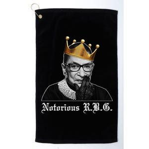 Notorious R.B.G. Ruther Bader Ginsburg Platinum Collection Golf Towel