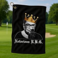 Notorious R.B.G. Ruther Bader Ginsburg Golf Towel