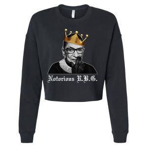 Notorious R.B.G. Ruther Bader Ginsburg Cropped Pullover Crew