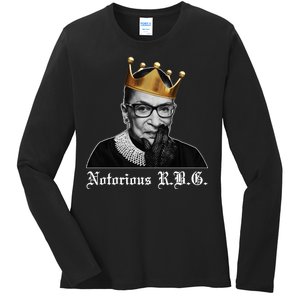 Notorious R.B.G. Ruther Bader Ginsburg Ladies Long Sleeve Shirt