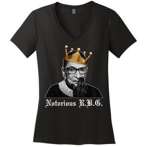 Notorious R.B.G. Ruther Bader Ginsburg Women's V-Neck T-Shirt