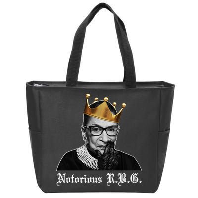 Notorious R.B.G. Ruther Bader Ginsburg Zip Tote Bag