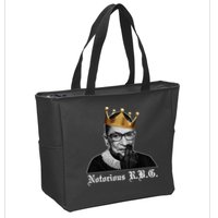 Notorious R.B.G. Ruther Bader Ginsburg Zip Tote Bag