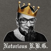 Notorious R.B.G. Ruther Bader Ginsburg Cotton Canvas Backpack