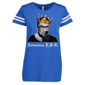 Notorious R.B.G. Ruther Bader Ginsburg Enza Ladies Jersey Football T-Shirt