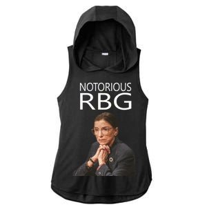 Notorious RBG Ladies PosiCharge Tri-Blend Wicking Draft Hoodie Tank