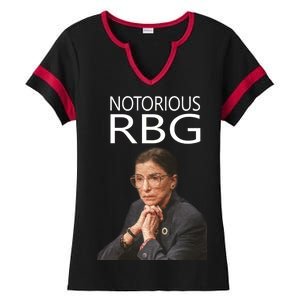 Notorious RBG Ladies Halftime Notch Neck Tee