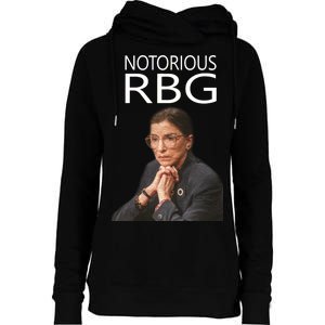 Notorious RBG Womens Funnel Neck Pullover Hood