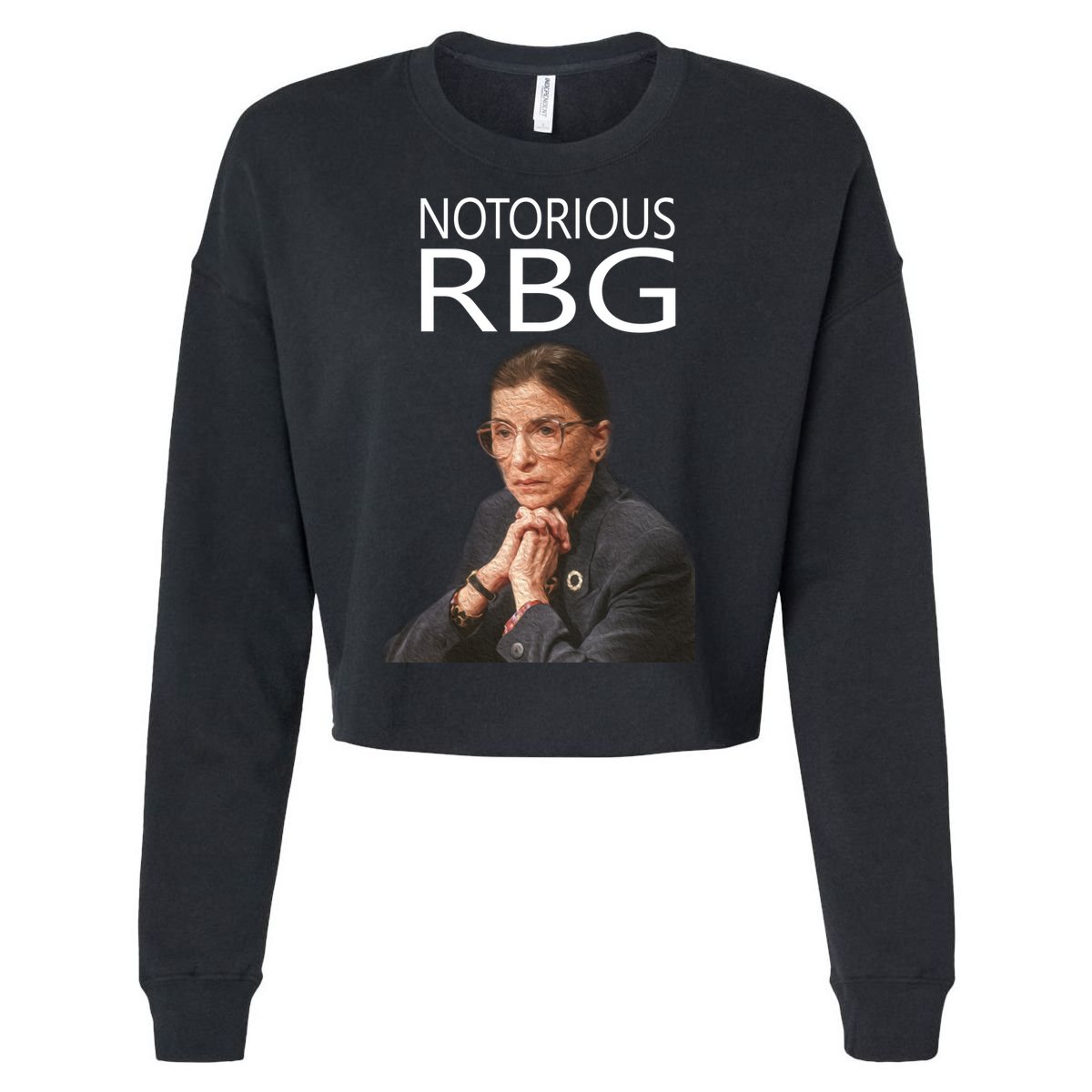 Notorious RBG Cropped Pullover Crew