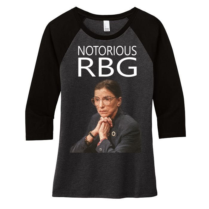 Notorious RBG Women's Tri-Blend 3/4-Sleeve Raglan Shirt