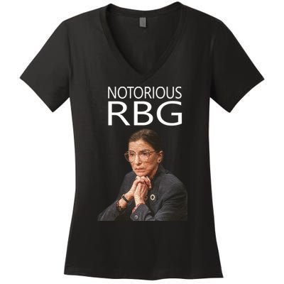 Notorious RBG Women's V-Neck T-Shirt