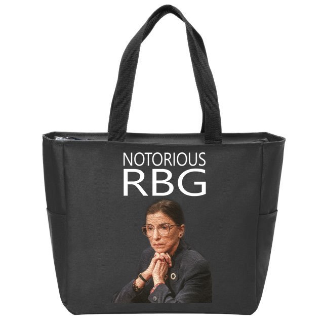 Notorious RBG Zip Tote Bag
