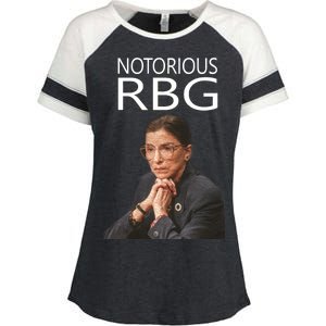 Notorious RBG Enza Ladies Jersey Colorblock Tee