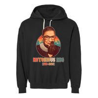 Notorious RBG 1933-2020 Ruth Bader Ginsburg Tribute Garment-Dyed Fleece Hoodie
