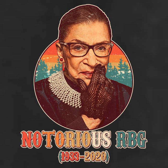 Notorious RBG 1933-2020 Ruth Bader Ginsburg Tribute Garment-Dyed Fleece Hoodie