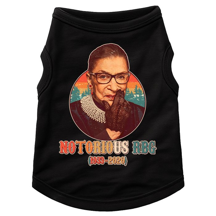 Notorious RBG 1933-2020 Ruth Bader Ginsburg Tribute Doggie Tank