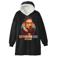 Notorious RBG 1933-2020 Ruth Bader Ginsburg Tribute Hooded Wearable Blanket