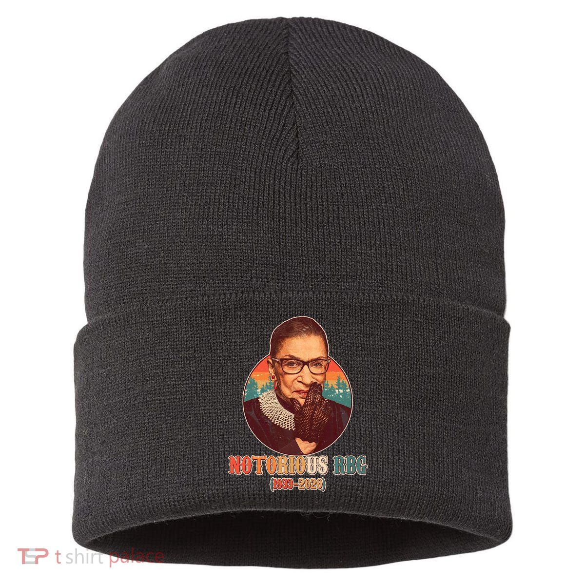 Notorious RBG 1933-2020 Ruth Bader Ginsburg Tribute Sustainable Knit Beanie