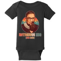 Notorious RBG 1933-2020 Ruth Bader Ginsburg Tribute Baby Bodysuit