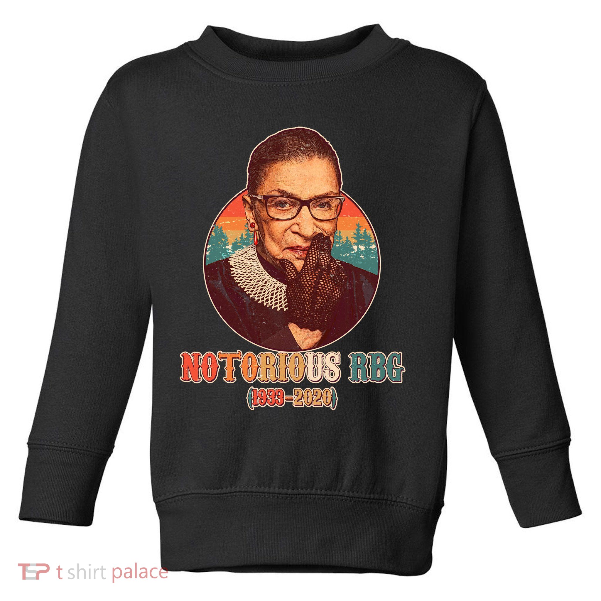 Notorious RBG 1933-2020 Ruth Bader Ginsburg Tribute Toddler Sweatshirt
