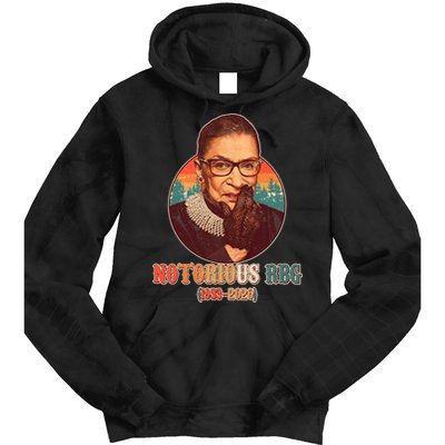 Notorious RBG 1933-2020 Ruth Bader Ginsburg Tribute Tie Dye Hoodie