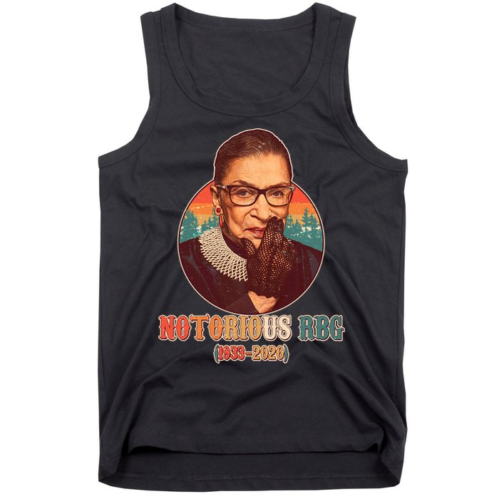 Notorious RBG 1933-2020 Ruth Bader Ginsburg Tribute Tank Top
