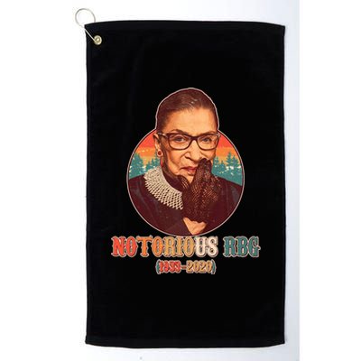 Notorious RBG 1933-2020 Ruth Bader Ginsburg Tribute Platinum Collection Golf Towel