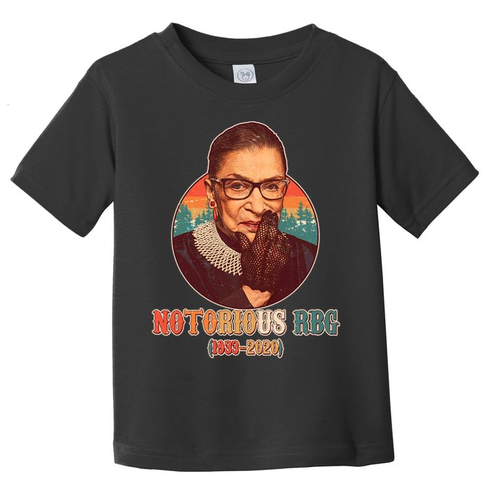 Notorious RBG 1933-2020 Ruth Bader Ginsburg Tribute Toddler T-Shirt