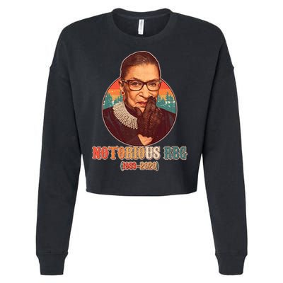 Notorious RBG 1933-2020 Ruth Bader Ginsburg Tribute Cropped Pullover Crew
