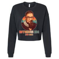 Notorious RBG 1933-2020 Ruth Bader Ginsburg Tribute Cropped Pullover Crew