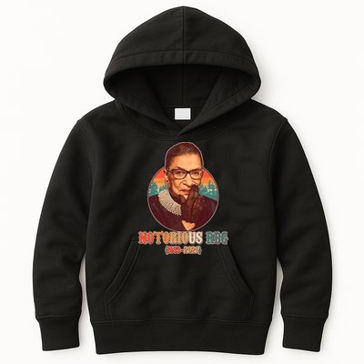 Notorious RBG 1933-2020 Ruth Bader Ginsburg Tribute Kids Hoodie