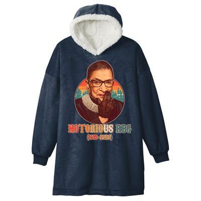 Notorious RBG 1933-2020 Ruth Bader Ginsburg Tribute Hooded Wearable Blanket