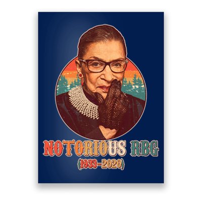 Notorious RBG 1933-2020 Ruth Bader Ginsburg Tribute Poster